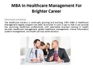 You Should Know About MBA In Healthcare Management