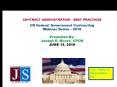FEDERAL Govt Contracting - Contract Administration Best Practices PowerPoint PPT Presentation
