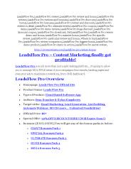 LeadsFlow Pro review- LeadsFlow Pro $27,300 bonus & discount