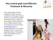 Pest control gold coast Effective Treatment & Warranty‎