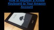 how to register a kindle keyboard to your pc