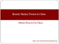 Brandy Market Trends in China PowerPoint PPT Presentation
