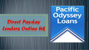 Direct Payday Lenders Online Uk