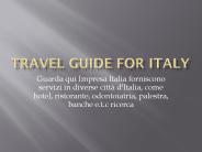 Travel Guide For Italy