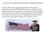 study in usa