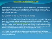 Intuitive Scripting by OnSite CRM