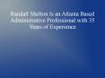 Randall Shelton Atlanta PowerPoint PPT Presentation