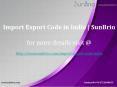 Import Export Code in India | SunBrio PowerPoint PPT Presentation