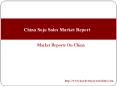 China Soju Sales Market Report PowerPoint PPT Presentation