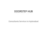 Consultants services in Hyderabad.