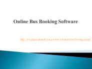 Online Bus Booking Software