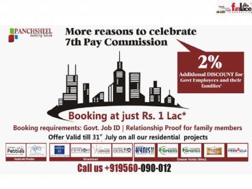 Panchsheel Projects New Scheme for Govt Employees