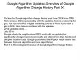 Google Algorithm Updates:Overview of Google Algorithm Change History Part IX PowerPoint PPT Presentation