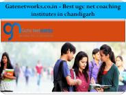 Best UGC Net Coaching Institutes in chandigarh