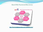 Spreadsheet Password recovery