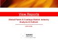 Global Paints & Coatings Market: Industry Analysis & Outlook (2016-2020) - New Report by Koncept Analytics PowerPoint PPT Presentation