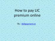 Lic premium payment online