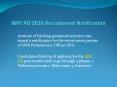 IBPS PO 2016 Recruitment - Official Notification PowerPoint PPT Presentation