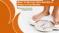 Ways To Become Slim And Get In Shape In Few Months PowerPoint PPT Presentation