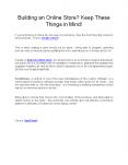 Building an Online Store? Keep These Things in Mind! PowerPoint PPT Presentation