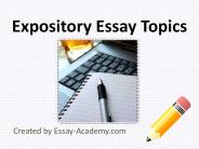 Expository Essay Topics