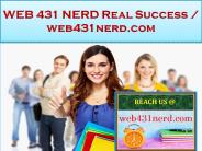 WEB 431 NERD Real Success / web431nerd.com