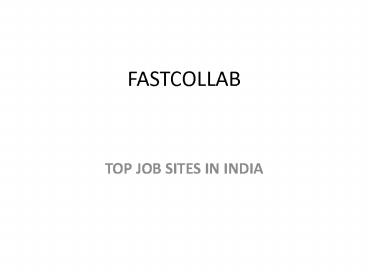 TOP JOB SITES IN INDIA