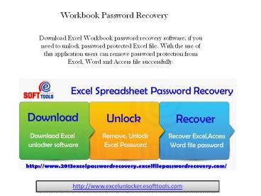Workbook Password Recovery