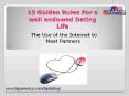 15 Golden Tips for Online Dating PowerPoint PPT Presentation