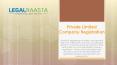 Pvt ltd company registration