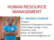 Human Resources Management
