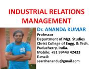 Industrial Relations Management