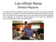 Luis Alfredo Baena - Semana Magazine