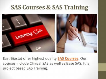 PPT – SAS Courses & SAS Classes PowerPoint presentation | free to ...