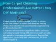 How Carpet Cleaning Professionals are better than DIY methods PowerPoint PPT Presentation
