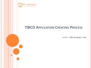 TIBCO Application Creating Process