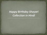Happy Birthday Shayari in Hindi