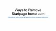 Ways to Remove Startpage-home.com PowerPoint PPT Presentation
