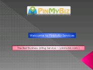 The Best Business Listing Service – ( pinmybiz.com )