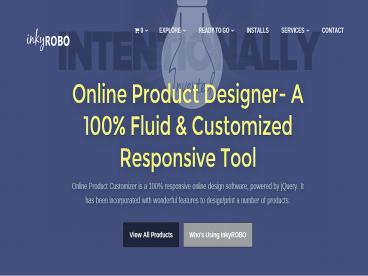 Latest Online Product Design Software -inkyROBO