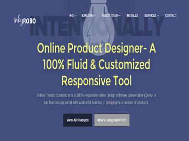 Get custom product design Software - InkyROBO