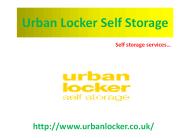 Urban Locker Self Storage
