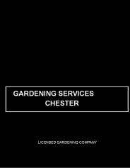 Gardening Servicves Chester