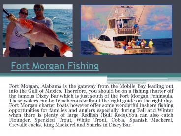 Fort Morgan Offshore Fishing