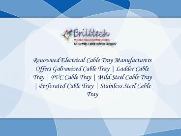 Ladder Cable Tray Manufacturers (3)