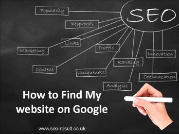 Find my website on Google