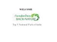 Top 5 National Park in India PowerPoint PPT Presentation