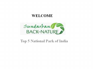 Know Top 5 National Park in India