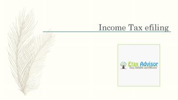 Income Tax efiling