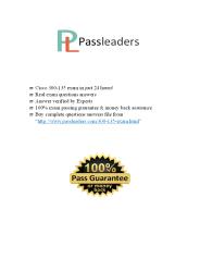 Passleader 300-135 Study Guide